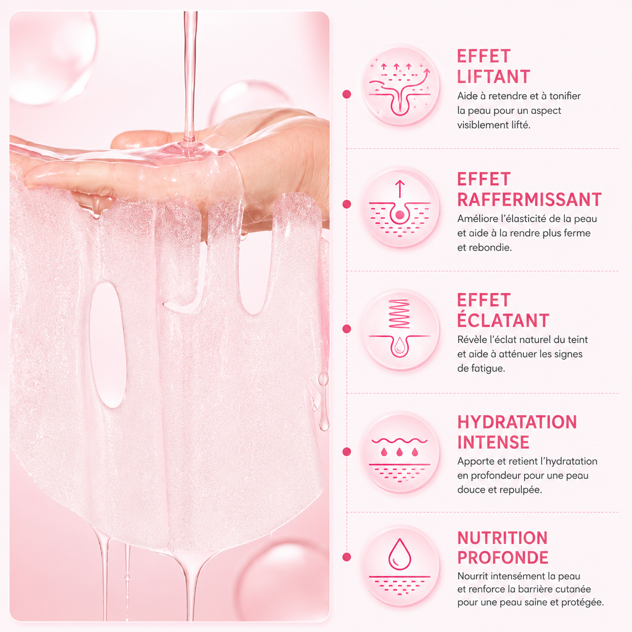Elionors™ Pink Collagen Mask