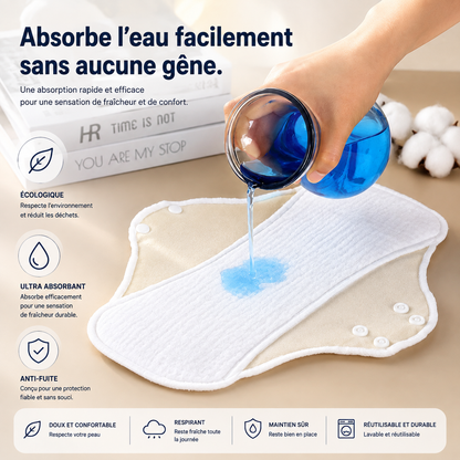SERVIETTE HYGIÉNIQUE RÉUTILISABLE ELIONORS™