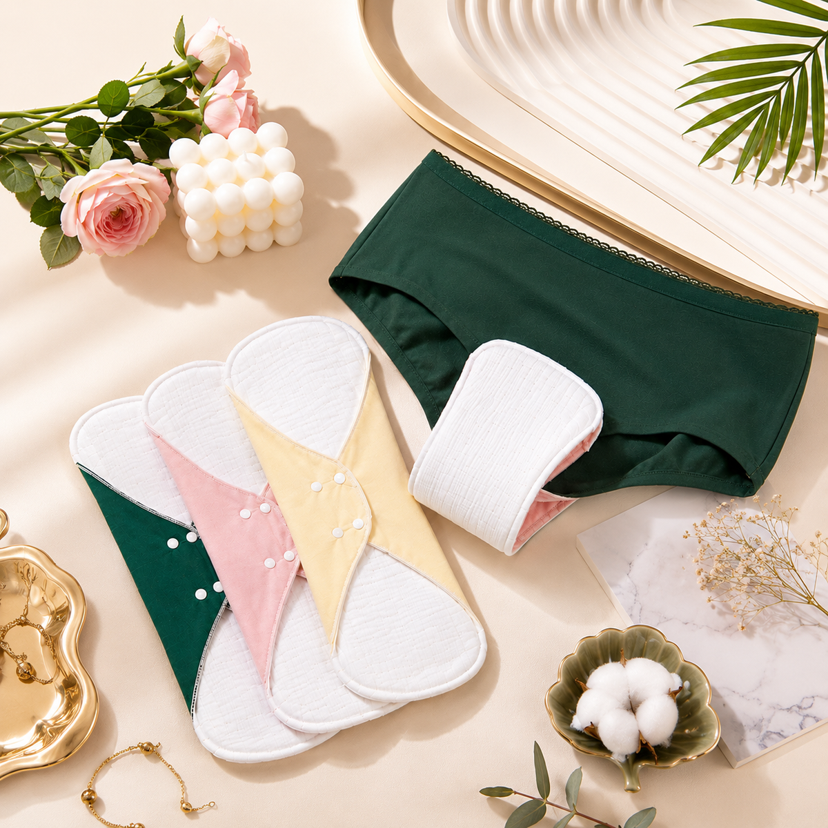 SERVIETTE HYGIÉNIQUE RÉUTILISABLE ELIONORS™